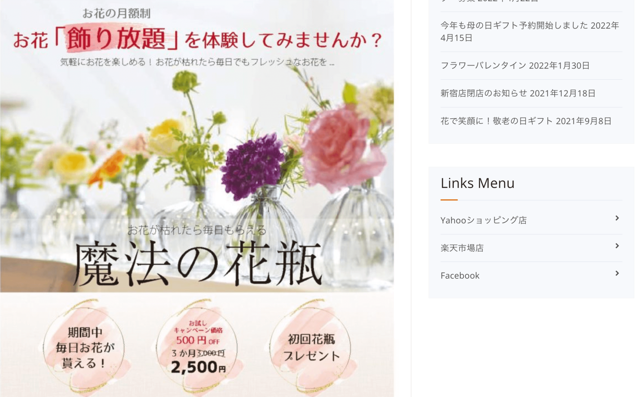 魔法の花瓶